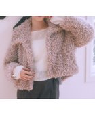 【アースミュージックアンドエコロジー/earth music&ecology】のプードルファーショートブルゾン Pink Beige|ID: prp329100004714263 ipo3291000000035618697