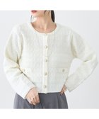 【アースミュージックアンドエコロジー/earth music&ecology】のニットツイードジャケット 人気、トレンドファッション・服の通販 founy(ファニー) ファッション Fashion レディースファッション Fashion for Women アウター Coat / Outerwear Collection レディースジャケット・軽アウター Jackets ノーカラージャケット / シンプル上品コーデ Collarless Jackets おすすめ Recommended / Our Picks カーディガン Cardigan, Knitwear クラシカル Classical, Vintage-Inspired ジャケット Jacket, Outerwear ツイード Twill, Twill Weave デニム Denim, Jeans Material ポケット Pocket, Pocket Detail ミックス Mix, Mixed Style エレガント 上品 Elegant A/W・秋冬 Autumn/Winter thumbnail Ivory|ID: prp329100004714273 ipo3291000000035411704