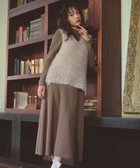【フェルゥ/Feroux】の【先行予約・洗える】ジレ付きニット ワンピース ベージュ系|ID: prp329100004714274 ipo3291000000034058561