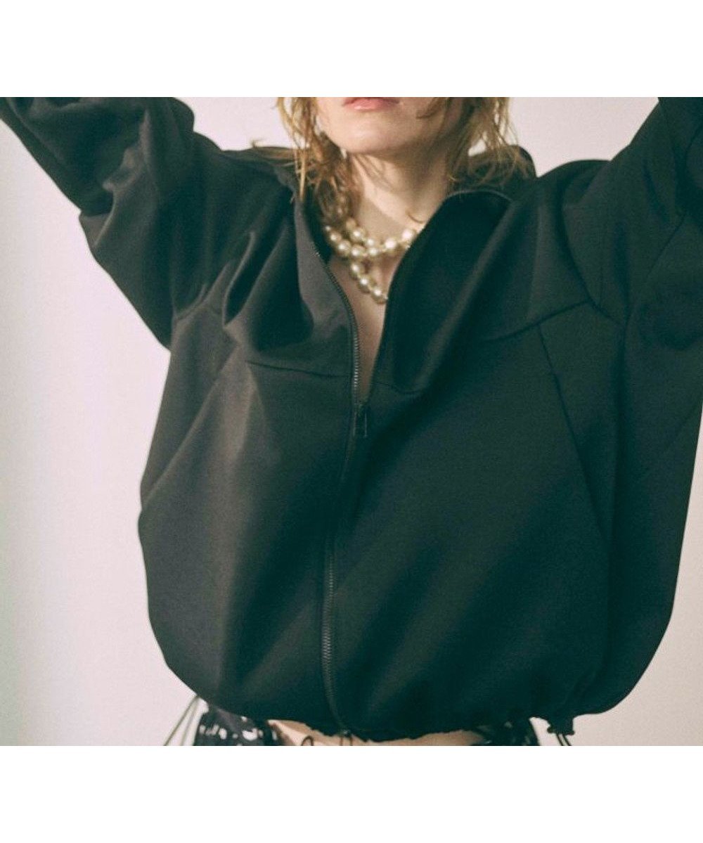 【フォルフォルモ/FORFORMO】の【洗える】Stand Collar Jersey Blouson スタンドカラージャージーブルゾン インテリア・キッズ・メンズ・レディースファッション・服の通販 founy(ファニー) 　ファッション　Fashion　レディースファッション　Fashion for Women　アウター　Coat / Outerwear Collection　レディースジャケット・軽アウター　Jackets　ブルゾンジャケット・スポーティアウター　Blouson Jackets　洗える　Machine Washable　ジャケット　Jacket, Outerwear　ドレス　Dress, One-Piece　フォルム　Silhouette, Form　ブルゾン　Blouson, Bomber Jacket　プリント　Print, Printed Pattern　羽織　Haori, Light Jacket　A/W・秋冬　Autumn/Winter　S/S・春夏　SS, Spring/Summer, Warm Season　新作・新入荷　New Arrivals / New In　おすすめ　Recommended / Our Picks　夏　Summer　ブラック|ID: prp329100004714279 ipo3291000000034058598