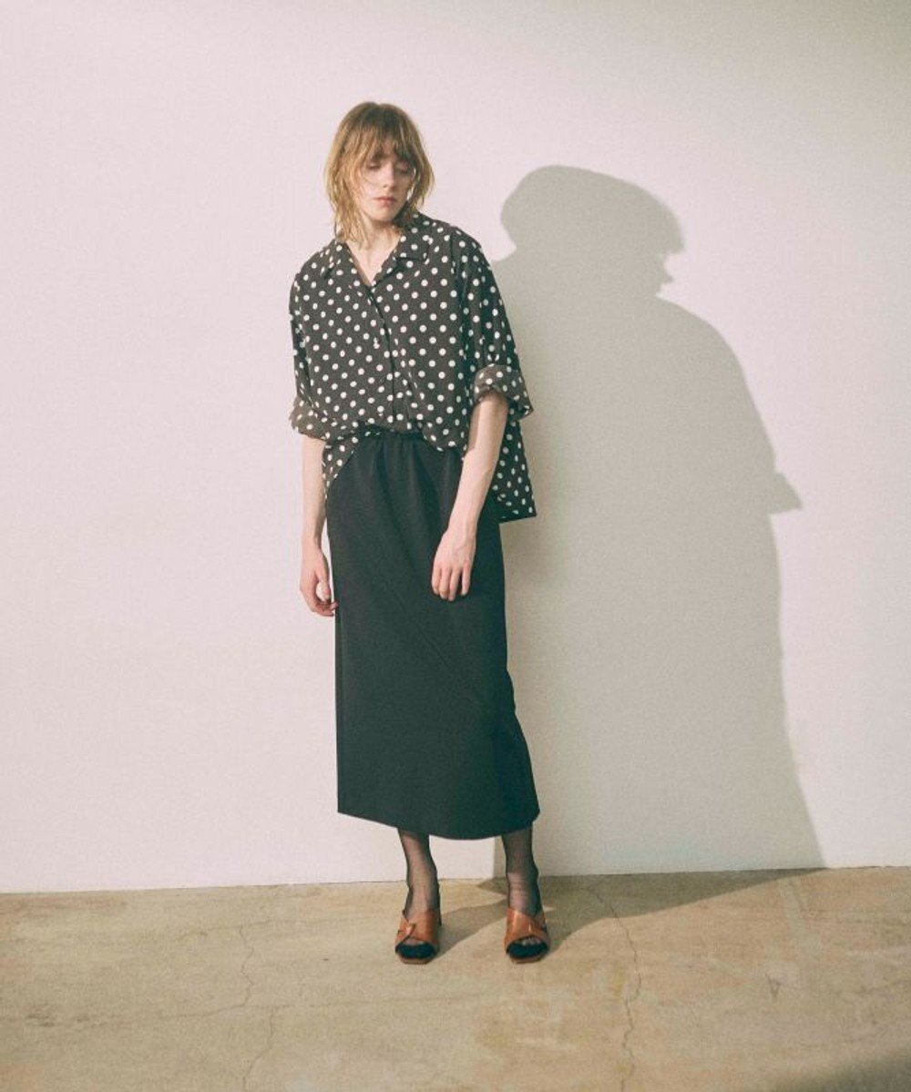 【フォルフォルモ/FORFORMO】の【洗える/UVカット】Layered Shirt One-piece レイヤードシャツワンピース インテリア・キッズ・メンズ・レディースファッション・服の通販 founy(ファニー) 　ファッション　Fashion　レディースファッション　Fashion for Women　ワンピース　Dresses　シャツワンピース / 1枚で着映えコーデ　Shirt Dresses　洗える　Machine Washable　ストレッチ　Stretch, Stretchy Fabric　バランス　Balance, Style Balance　フォルム　Silhouette, Form　ロールアップ　Roll-Up, Cuffed Hem　A/W・秋冬　Autumn/Winter　S/S・春夏　SS, Spring/Summer, Warm Season　夏　Summer　プリントブラック|ID: prp329100004714294 ipo3291000000034058692