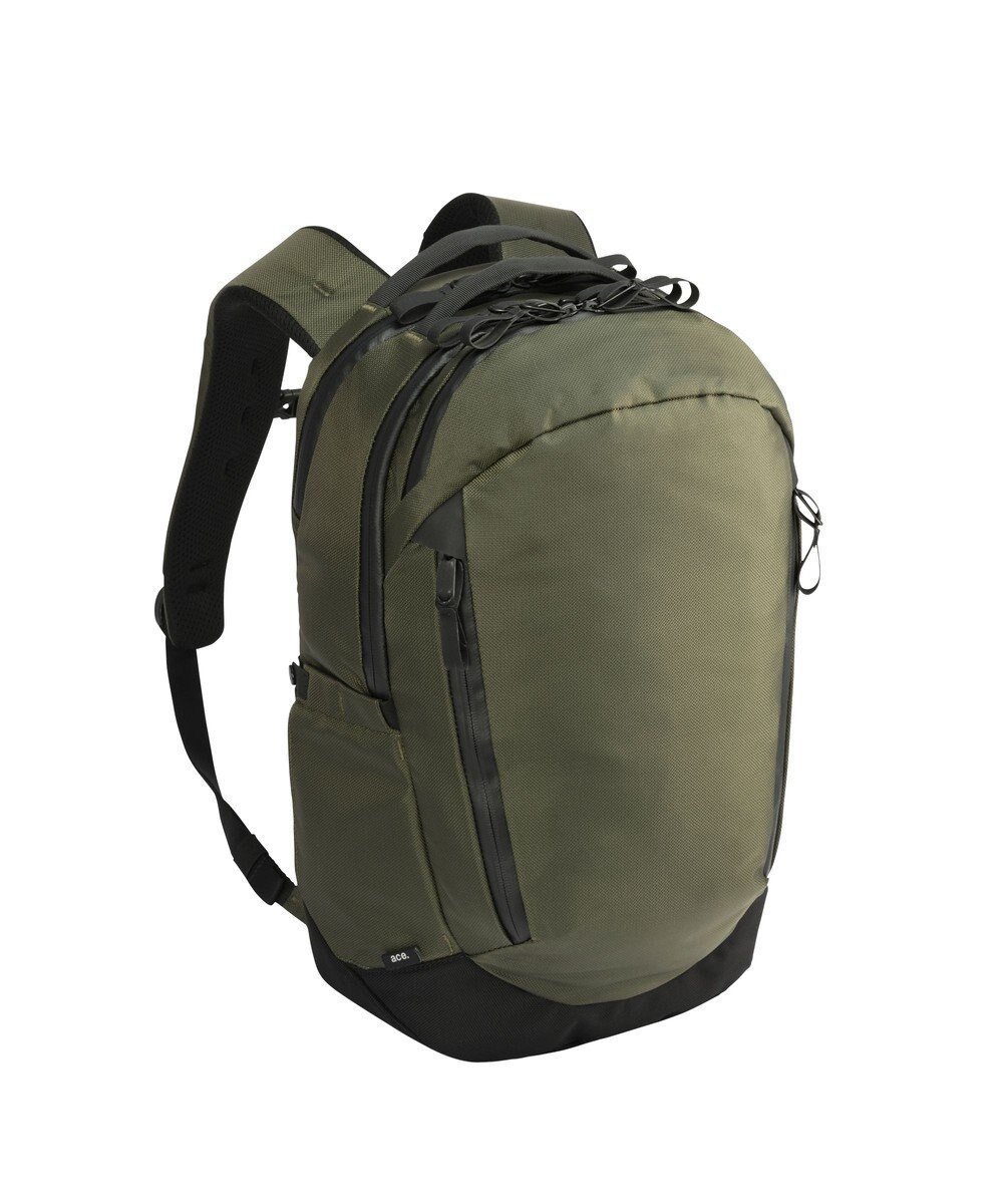 【エース バッグズ アンド ラゲッジ/ACE BAGS & LUGGAGE / MEN】のace. ラグマスター2 ビジネスリュック 撥水・耐水 A4サイズ 14インチPC収納 19L 17761 エース インテリア・キッズ・メンズ・レディースファッション・服の通販 founy(ファニー) 　ファッション　Fashion　メンズファッション　Fashion for Men　バッグ　Bags　傘　Umbrella, Parasol　ショルダー　Shoulder, Shoulder Strap　スリム　Slim, Slim Fit　フロント　Front, Front Design　ポケット　Pocket, Pocket Detail　メッシュ　Mesh, Net Fabric　リュック　Backpack, Rucksack　再入荷　Restock / Back in Stock　新作・新入荷　New Arrivals / New In　夏　Summer　スーツケース キャリーケース　Suitcase / Carry Case　ビジネス 仕事 通勤　Business / Work / Commuting　カーキ|ID: prp329100004714327 ipo3291000000034058829