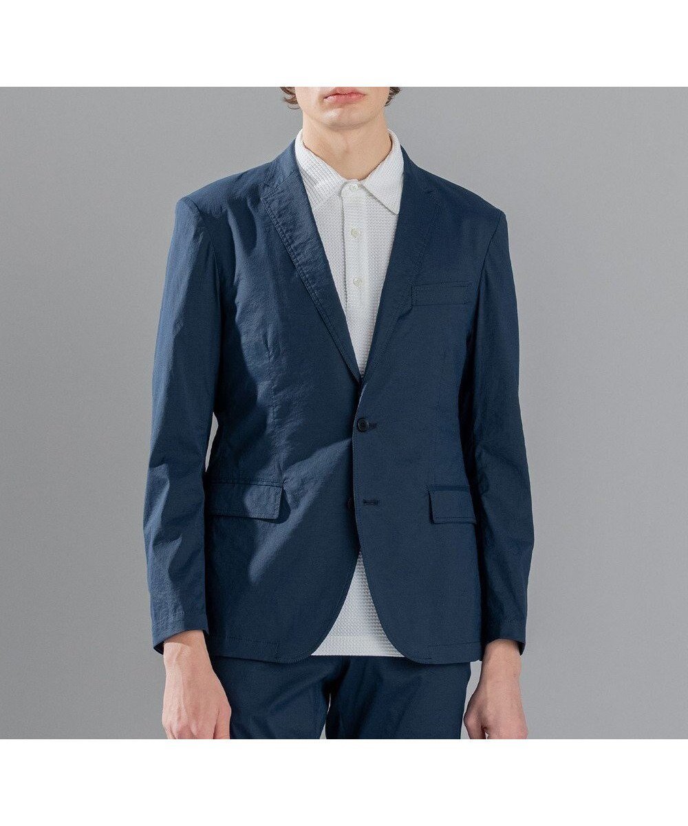 【ジョゼフ オム/JOSEPH HOMME / MEN】のスーパーストレッチウェザー ジャケット インテリア・キッズ・メンズ・レディースファッション・服の通販 founy(ファニー) 　ファッション　Fashion　メンズファッション　Fashion for Men　アウター　Men's Coats Outerwear　テーラードジャケット　Tailored Jackets & Blazers　シェイプ　Shape, Slim Fit　シンプル　Simple, Minimal　ジャケット　Jacket, Outerwear　ストレッチ　Stretch, Stretchy Fabric　セットアップ　Set-Up, Coordinated Outfit　センター　Center, Center Line　フラップ　Flap, Flap Pocket　ベーシック　Basic, Essential　ポケット　Pocket, Pocket Detail　ワッシャー　Washer, Crinkled Finish　夏　Summer　春　Spring　S/S・春夏　SS, Spring/Summer, Warm Season　軽量　Lightweight, Ultra Light　ネイビー系|ID: prp329100004714334 ipo3291000000034058865
