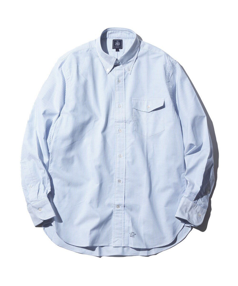 【ジェイ プレス/J.PRESS / MEN】の【定番 / 不変の品格】アービング キャンディーストライプ シャツ / ボタンダウン インテリア・キッズ・メンズ・レディースファッション・服の通販 founy(ファニー) 　ファッション　Fashion　メンズファッション　Fashion for Men　トップス・カットソー　Cut & Sew Tops　メンズシャツ　Shirts　アイビー　Ivy Pattern　カットソー　Cut and Sewn Top　ストライプ　Stripe, Striped Pattern　ダウン　Down, Puffer　トレンド　Trend, Trending Now　ドレス　Dress, One-Piece　定番　Standard, Basic Item　人気　Popular, Best Seller　フラップ　Flap, Flap Pocket　ポケット　Pocket, Pocket Detail　ヨーク　Yoke, Yoke Design　レギュラー　Regular, Standard Fit　A/W・秋冬　Autumn/Winter　S/S・春夏　SS, Spring/Summer, Warm Season　おすすめ　Recommended / Our Picks　夏　Summer　ダルブルー系1|ID: prp329100004714335 ipo3291000000034058868