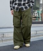 【ウィゴー/WEGO / MEN】の【ウエストゴム/SMLサイズ展開】イージーワイドカーゴパンツ カーキ|ID: prp329100004714350 ipo3291000000034410396