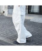 【ウィゴー/WEGO / MEN】の【ウエストゴム/SMLサイズ展開】イージーワイドカーゴパンツ ホワイト|ID: prp329100004714350 ipo3291000000034410397