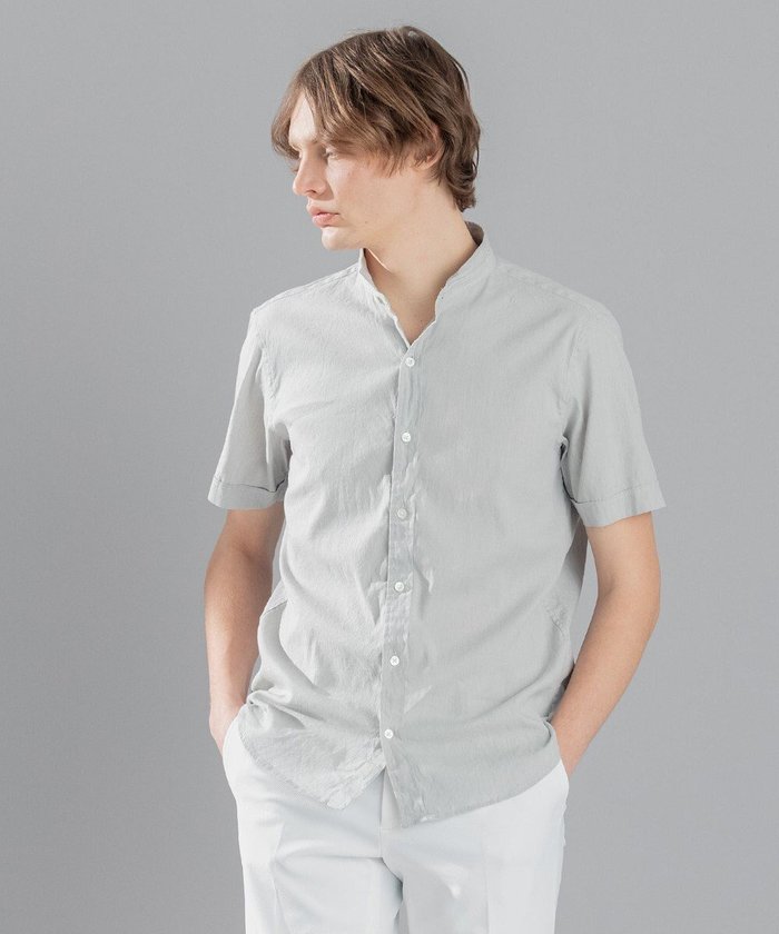 【ジョゼフ オム/JOSEPH HOMME / MEN】のリネンストレッチブロード ウィングカラー半袖シャツ インテリア・キッズ・メンズ・レディースファッション・服の通販 founy(ファニー) https://founy.com/ ファッション Fashion メンズファッション Fashion for Men トップス・カットソー Cut & Sew Tops メンズシャツ Shirts インナー Innerwear シェイプ Shape, Slim Fit シンプル Simple, Minimal ジャケット Jacket, Outerwear ストレッチ Stretch, Stretchy Fabric リネン Linen, Linen Fabric エレガント 上品 Elegant 半袖 Short Sleeve, Half Sleeve 夏 Summer 春 Spring S/S・春夏 SS, Spring/Summer, Warm Season 雑誌 Magazine, Fashion Magazine |ID: prp329100004714351 ipo3291000000034058931