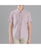 【ジョゼフ オム/JOSEPH HOMME / MEN】のリネンストレッチブロード ウィングカラー半袖シャツ ローズ系|ID: prp329100004714351 ipo3291000000034058933