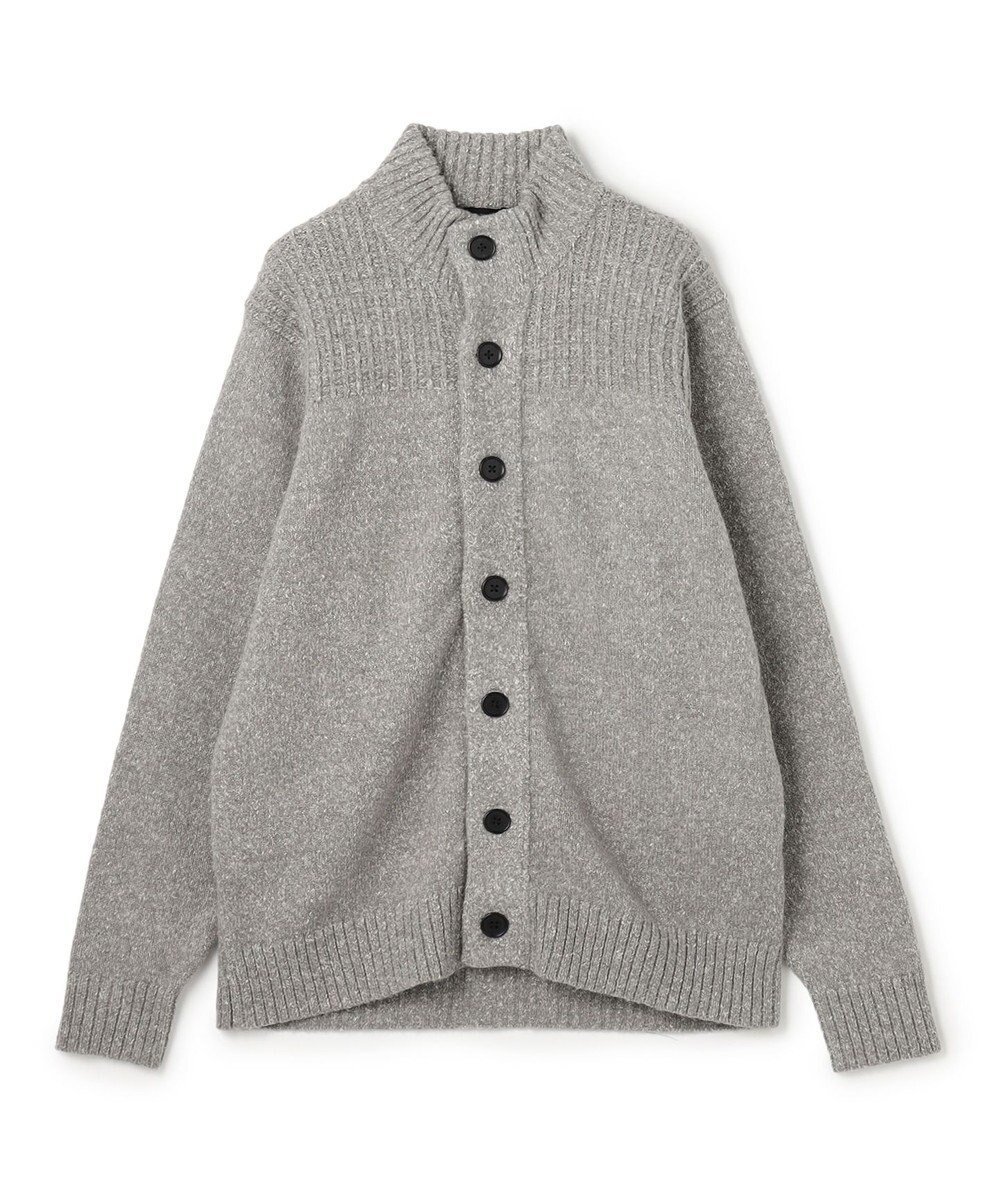 【ジョゼフ オム/JOSEPH HOMME / MEN】の【WEB・一部店舗限定 】 シャギーメランジ ハイネックカーディガン インテリア・キッズ・メンズ・レディースファッション・服の通販 founy(ファニー) 　ファッション　Fashion　メンズファッション　Fashion for Men　トップス・カットソー　Cut & Sew Tops　ニット・セーター / 定番トップス　Knit Tops & Sweaters　カーディガン / 羽織り　Cardigans　新作・新入荷　New Arrivals / New In　カーディガン　Cardigan, Knitwear　シンプル　Simple, Minimal　スタンダード　Standard, Basic　スタンド　Stand Collar, Upright Stand　スペシャル　Special, Limited Edition　セーター　Sweater, Knitwear　ハイネック　High Neck, Mock Neck　ヨーク　Yoke, Yoke Design　レギュラー　Regular, Standard Fit　ワッフル　Waffle, Waffle Knit　A/W・秋冬　Autumn/Winter　ライトグレー系|ID: prp329100004714355 ipo3291000000034058955