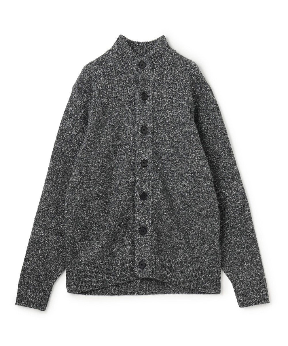【ジョゼフ オム/JOSEPH HOMME / MEN】の【WEB・一部店舗限定 】 シャギーメランジ ハイネックカーディガン インテリア・キッズ・メンズ・レディースファッション・服の通販 founy(ファニー) 　ファッション　Fashion　メンズファッション　Fashion for Men　トップス・カットソー　Cut & Sew Tops　ニット・セーター / 定番トップス　Knit Tops & Sweaters　カーディガン / 羽織り　Cardigans　新作・新入荷　New Arrivals / New In　カーディガン　Cardigan, Knitwear　シンプル　Simple, Minimal　スタンダード　Standard, Basic　スタンド　Stand Collar, Upright Stand　スペシャル　Special, Limited Edition　セーター　Sweater, Knitwear　ハイネック　High Neck, Mock Neck　ヨーク　Yoke, Yoke Design　レギュラー　Regular, Standard Fit　ワッフル　Waffle, Waffle Knit　A/W・秋冬　Autumn/Winter　ブラック系|ID: prp329100004714355 ipo3291000000034058957