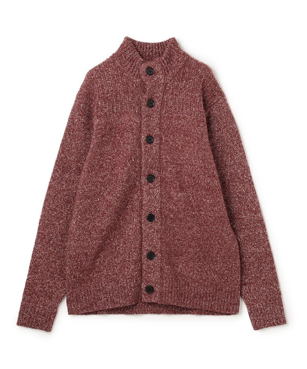 【ジョゼフ オム/JOSEPH HOMME / MEN】の【WEB・一部店舗限定 】 シャギーメランジ ハイネックカーディガン インテリア・キッズ・メンズ・レディースファッション・服の通販 founy(ファニー) 　ファッション　Fashion　メンズファッション　Fashion for Men　トップス・カットソー　Cut & Sew Tops　ニット・セーター / 定番トップス　Knit Tops & Sweaters　カーディガン / 羽織り　Cardigans　新作・新入荷　New Arrivals / New In　カーディガン　Cardigan, Knitwear　シンプル　Simple, Minimal　スタンダード　Standard, Basic　スタンド　Stand Collar, Upright Stand　スペシャル　Special, Limited Edition　セーター　Sweater, Knitwear　ハイネック　High Neck, Mock Neck　ヨーク　Yoke, Yoke Design　レギュラー　Regular, Standard Fit　ワッフル　Waffle, Waffle Knit　A/W・秋冬　Autumn/Winter　ワイン系|ID: prp329100004714355 ipo3291000000034058959
