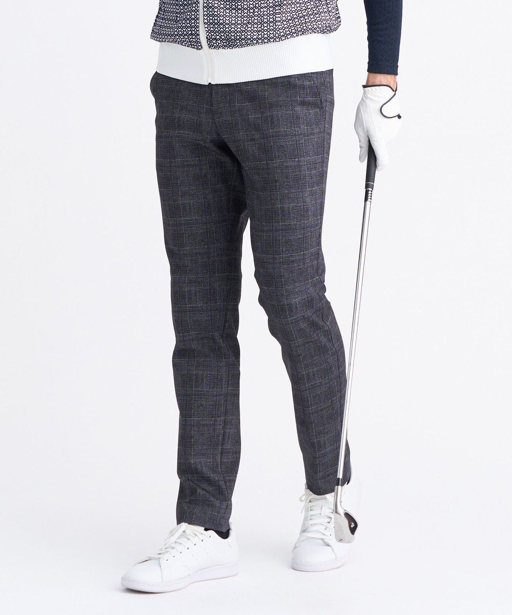 【23区 ゴルフ/23区GOLF / MEN】の【MEN】裏起毛ジャージーパンツ ストレッチ モノグラム 上品スタイル インテリア・キッズ・メンズ・レディースファッション・服の通販 founy(ファニー) 　ファッション　Fashion　メンズファッション　Fashion for Men　ボトムス　Bottoms　シンプル　Simple, Minimal　ストレッチ　Stretch, Stretchy Fabric　スマホ　Smartphone, Mobile Device　プリント　Print, Printed Pattern　ポケット　Pocket, Pocket Detail　ヨーク　Yoke, Yoke Design　A/W・秋冬　Autumn/Winter　新作・新入荷　New Arrivals / New In　エレガント 上品　Elegant　ゴルフ　Golf　ネイビー系5|ID: prp329100004714358 ipo3291000000034059007