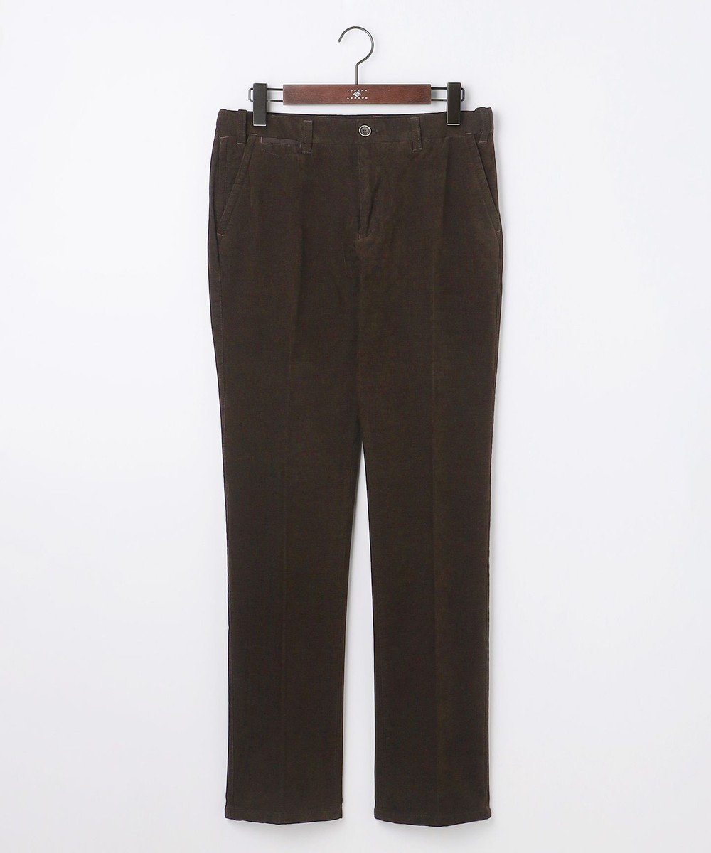 【ジョセフ アブード/JOSEPH ABBOUD / MEN】の【ウエストも伸びる!/暖かパンツ/オーガニックコットン使用】ライスコールストレッチパンツ インテリア・キッズ・メンズ・レディースファッション・服の通販 founy(ファニー) 　ファッション　Fashion　メンズファッション　Fashion for Men　ボトムス　Bottoms　ウォーム　Warm Fabric　春　Spring　ジャケット　Jacket, Outerwear　ストレッチ　Stretch, Stretchy Fabric　防寒　Cold Protection, Winter-Ready　リラックス　Relax, Relaxed Fit　冬　Winter / This Winter　S/S・春夏　SS, Spring/Summer, Warm Season　おすすめ　Recommended / Our Picks　夏　Summer　ビジネス 仕事 通勤　Business / Work / Commuting　ダークブラウン系|ID: prp329100004714359 ipo3291000000035634656