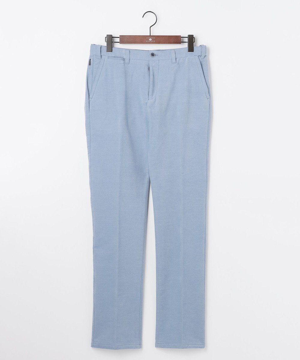 【ジョセフ アブード/JOSEPH ABBOUD / MEN】の【ウエストも伸びる!/暖かパンツ/オーガニックコットン使用】ライスコールストレッチパンツ インテリア・キッズ・メンズ・レディースファッション・服の通販 founy(ファニー) 　ファッション　Fashion　メンズファッション　Fashion for Men　ボトムス　Bottoms　ウォーム　Warm Fabric　春　Spring　ジャケット　Jacket, Outerwear　ストレッチ　Stretch, Stretchy Fabric　防寒　Cold Protection, Winter-Ready　リラックス　Relax, Relaxed Fit　冬　Winter / This Winter　S/S・春夏　SS, Spring/Summer, Warm Season　おすすめ　Recommended / Our Picks　夏　Summer　ビジネス 仕事 通勤　Business / Work / Commuting　スカイブルー系|ID: prp329100004714359 ipo3291000000035634657