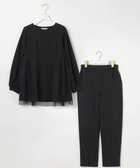 【エニィ スィス/any SiS】の【WEB・一部店舗限定】ペプラムチュールコンビ セット ブラック|ID:prp329100004714360