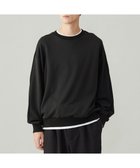 【アンフィーロ/UNFILO / MEN】のナイロン裏毛 クルーネック ブラック|ID: prp329100004714361 ipo3291000000035592224