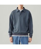 【アンフィーロ/UNFILO / MEN】の【男女兼用】ナイロン裏毛 ポロ ブルー|ID: prp329100004714362 ipo3291000000035588799