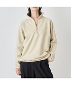 【アンフィーロ/UNFILO / MEN】の【男女兼用】ナイロン裏毛 ハーフジップ ベージュ|ID: prp329100004714363 ipo3291000000035371327