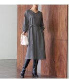 【自由区/JIYU-KU】の【洗える】ウールミックスストレッチツイル ワンピース ライトグレー系|ID: prp329100004714367 ipo3291000000034059199