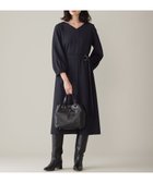 【自由区/JIYU-KU】の【洗える】ウールミックスストレッチツイル ワンピース ネイビー系|ID: prp329100004714367 ipo3291000000034059200