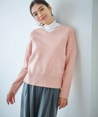 【エニー/ANY】のシャイニースパンコールVネックニット ピンク|ID: prp329100004714382 ipo3291000000034366038