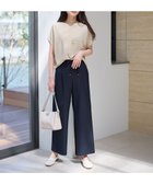 【エニー/ANY】の【洗濯機可/ウエストゴム/ストレッチ/セットアップ可】イージィケアストレッチワイドパンツ ネイビー|ID: prp329100004714383 ipo3291000000034059273