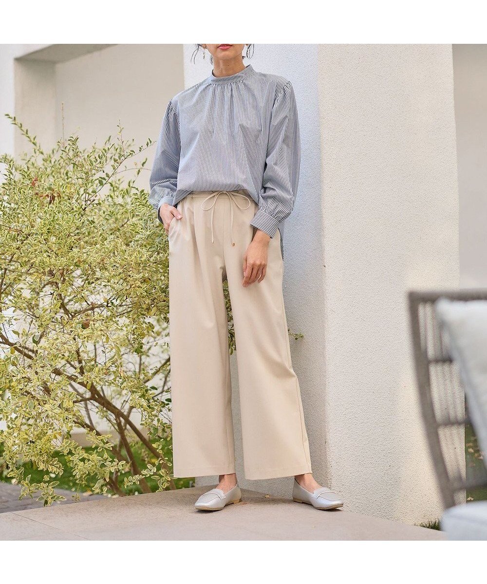 【エニー/ANY】の【洗濯機可/ウエストゴム/ストレッチ/セットアップ可】イージィケアストレッチワイドパンツ インテリア・キッズ・メンズ・レディースファッション・服の通販 founy(ファニー) ファッション Fashion レディースファッション Fashion for Women セットアップ Matching Sets レディースパンツ・ボトムス Pants & Trousers / Bottoms 春 Spring ストレッチ Stretch, Stretchy Fabric セットアップ Set-Up, Coordinated Outfit フラット Flat, Flat Shoes ワイド Wide, Wide Fit S/S・春夏 SS, Spring/Summer, Warm Season 夏 Summer セレモニー Ceremony ビジネス 仕事 通勤 Business / Work / Commuting ベージュ|ID: prp329100004714383 ipo3291000000034211558