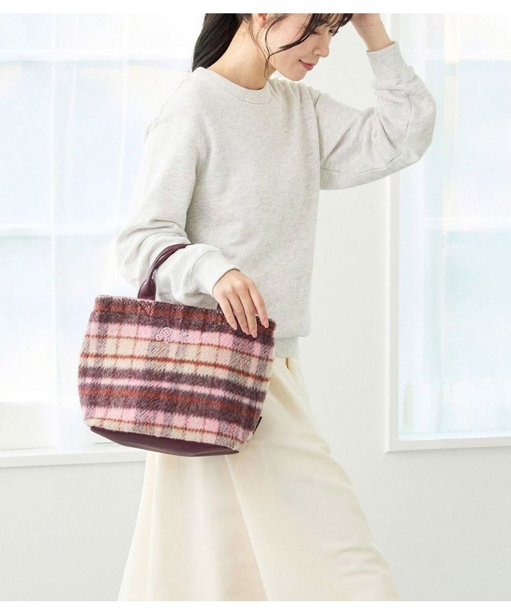 【ルートート/ROOTOTE】の3651【2way】SC.スクエア.チェック-A インテリア・キッズ・メンズ・レディースファッション・服の通販 founy(ファニー) 　ファッション　Fashion　レディースファッション　Fashion for Women　バッグ　Bags　カメラ　Camera Accessories　ショルダー　Shoulder, Shoulder Strap　シンプル　Simple, Minimal　ジャケット　Jacket, Outerwear　スクエア　Square, Square Shape　財布　Wallet, Purse　チェック　Check, Plaid, Tartan　プリント　Print, Printed Pattern　ポケット　Pocket, Pocket Detail　ポーチ　Pouch, Small Case　ランダム　Random, Irregular　リップ　Lip, Lip Motif　新作・新入荷　New Arrivals / New In　02:ピンク|ID: prp329100004714386 ipo3291000000034059284