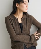 【クラフトスタンダードブティック/CRAFT STANDARD BOUTIQUE】のブークレヤーン衿付きニットカーディガン 人気、トレンドファッション・服の通販 founy(ファニー) ファッション Fashion レディースファッション Fashion for Women トップス・カットソー Cut & Sew Tops ニット Knit Tops & Sweaters カーディガン・羽織り Layered Style Cardigans イエロー Yellow カーディガン Cardigan, Knitwear キャミソール Camisole, Spaghetti Strap Top コンパクト Compact, Small Size ショート Short, Short Length シンプル Simple, Minimal トレンド Trend, Trending Now ポケット Pocket, Pocket Detail A/W・秋冬 Autumn/Winter thumbnail Brown|ID: prp329100004714399 ipo3291000000034059326