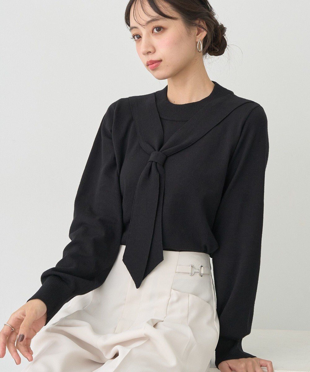 【アースミュージックアンドエコロジー/earth music&ecology】のボウタイニットプルオーバー 人気、トレンドファッション・服の通販 founy(ファニー) ファッション Fashion レディースファッション Fashion for Women トップス・カットソー Cut & Sew Tops ニット Knit Tops & Sweaters カジュアルプルオーバー・ニットトップス Pullovers & Knit Tops / Casual Pullovers インナー Innerwear シンプル Simple, Minimal ジャケット Jacket, Outerwear セーター Sweater, Knitwear ポケット Pocket, Pocket Detail A/W・秋冬 Autumn/Winter other-1|ID: prp329100004714408 ipo3291000000034059360