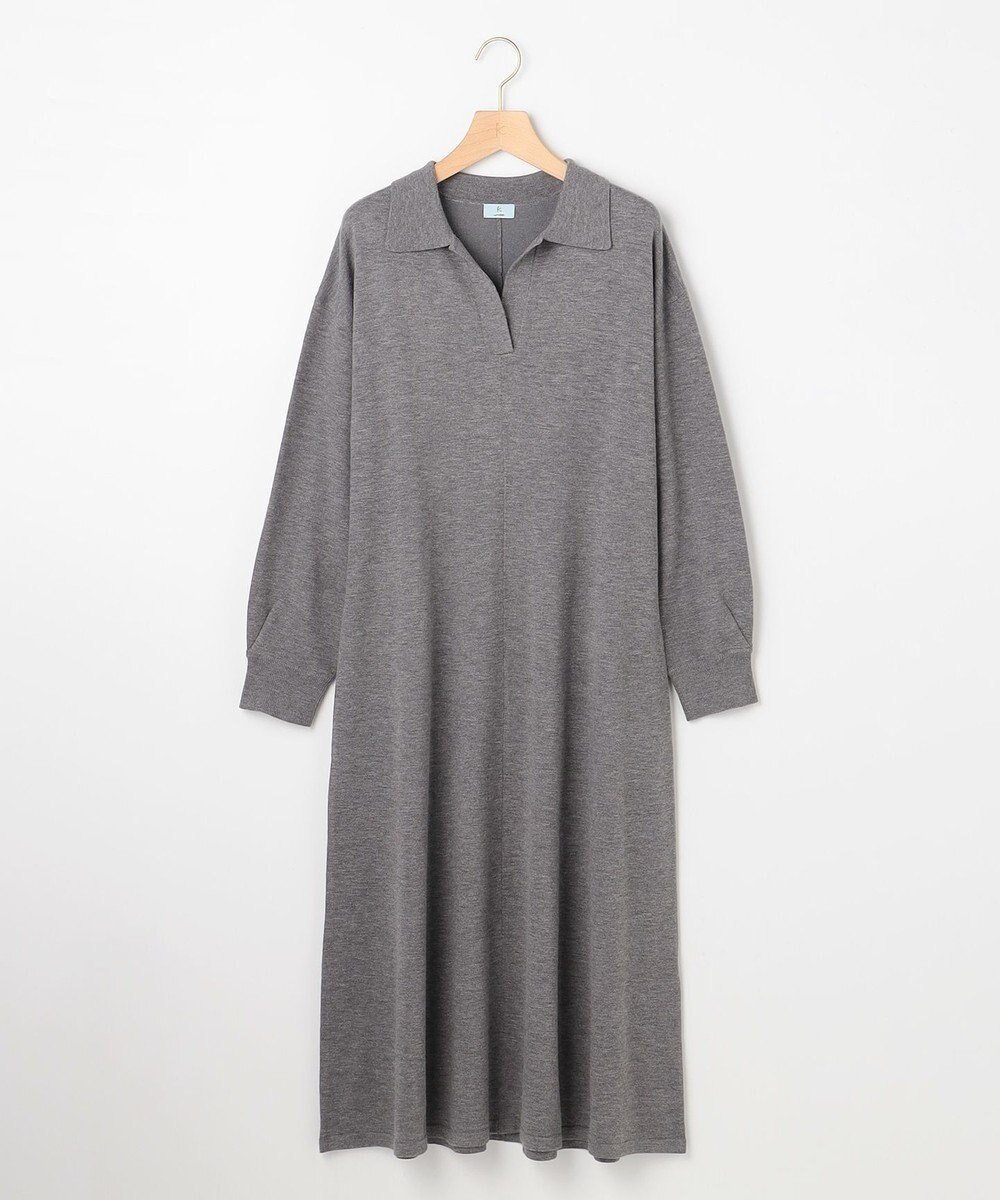 【組曲/KUMIKYOKU】の【先行予約】スキッパーニット ワンピース 人気、トレンドファッション・服の通販 founy(ファニー) 　ファッション　Fashion　レディースファッション　Fashion for Women　ワンピース　Dresses　ニットワンピース　Knit Dresses　シェイプ　Shape, Slim Fit　スキッパー　Skipper, Open Collar　ストレッチ　Stretch, Stretchy Fabric　フェミニン　Feminine, Girly　フォルム　Silhouette, Form　A/W・秋冬　Autumn/Winter　新作・新入荷　New Arrivals / New In　 other-1|ID: prp329100004714417 ipo3291000000034059390