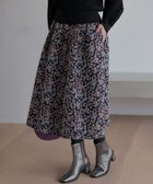 【組曲/KUMIKYOKU】の【加藤ローサさん着用】フラワージャカード スカート ネイビー系5|ID: prp329100004714418 ipo3291000000035829547