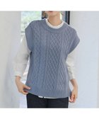 【ティアクラッセ/Tiaclasse】の【2点セット】ニットベスト+起毛シャツ サックス|ID: prp329100004714425 ipo3291000000035568851