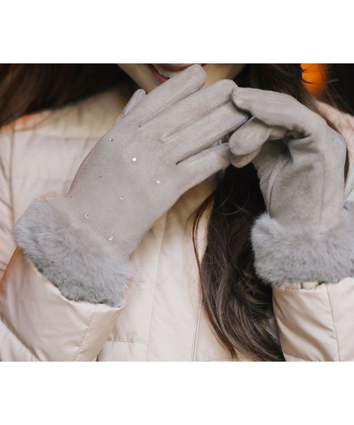 【エニィ スィス/any SiS】のシャインストーン グローブ インテリア・キッズ・メンズ・レディースファッション・服の通販 founy(ファニー) https://founy.com/ ファッション Fashion レディースファッション Fashion for Women 手袋 Gloves & Mittens ストーン Stone, Gem-Like フェイクファー Faux Fur, Imitation Fur フェミニン Feminine, Girly エレガント 上品 Elegant 新作・新入荷 New Arrivals / New In A/W・秋冬 Autumn/Winter |ID: prp329100004714426 ipo3291000000034327187