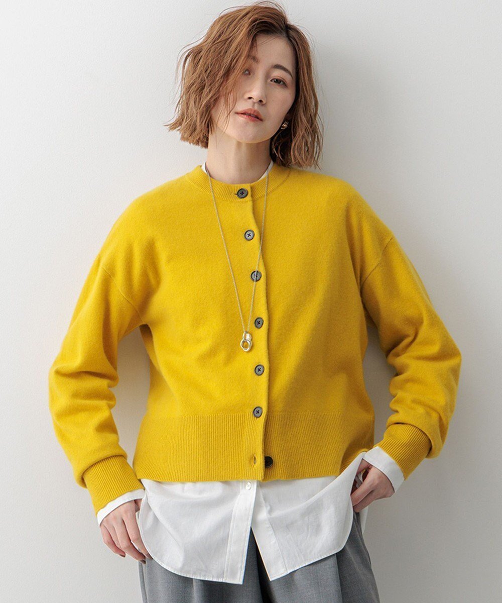 【23区/NIJYUSANKU】の【Oggi12月号掲載/洗える】ピュアカシミヤ ニットカーディガン インテリア・キッズ・メンズ・レディースファッション・服の通販 founy(ファニー) 　雑誌掲載アイテム　Magazine Picks & Fashion Features　ファッション雑誌　Fashion Magazines　オッジ　Oggi　ファッション　Fashion　レディースファッション　Fashion for Women　トップス・カットソー　Cut & Sew Tops　ニット　Knit Tops & Sweaters　カーディガン・羽織り　Layered Style Cardigans　インナー　Innerwear　オレンジ　Orange　洗える　Machine Washable　カーディガン　Cardigan, Knitwear　12月号　December Issue　雑誌　Magazine, Fashion Magazine　タートルネック　Turtleneck, High Neck　モダン　Modern, Contemporary　A/W・秋冬　Autumn/Winter　冬　Winter / This Winter　おすすめ　Recommended / Our Picks　2024年　2024　エレガント 上品　Elegant　2024-2025秋冬・A/W　Autumn/Winter 2024–25 AW24–25　マスタード系|ID: prp329100004715531 ipo3291000000034069567