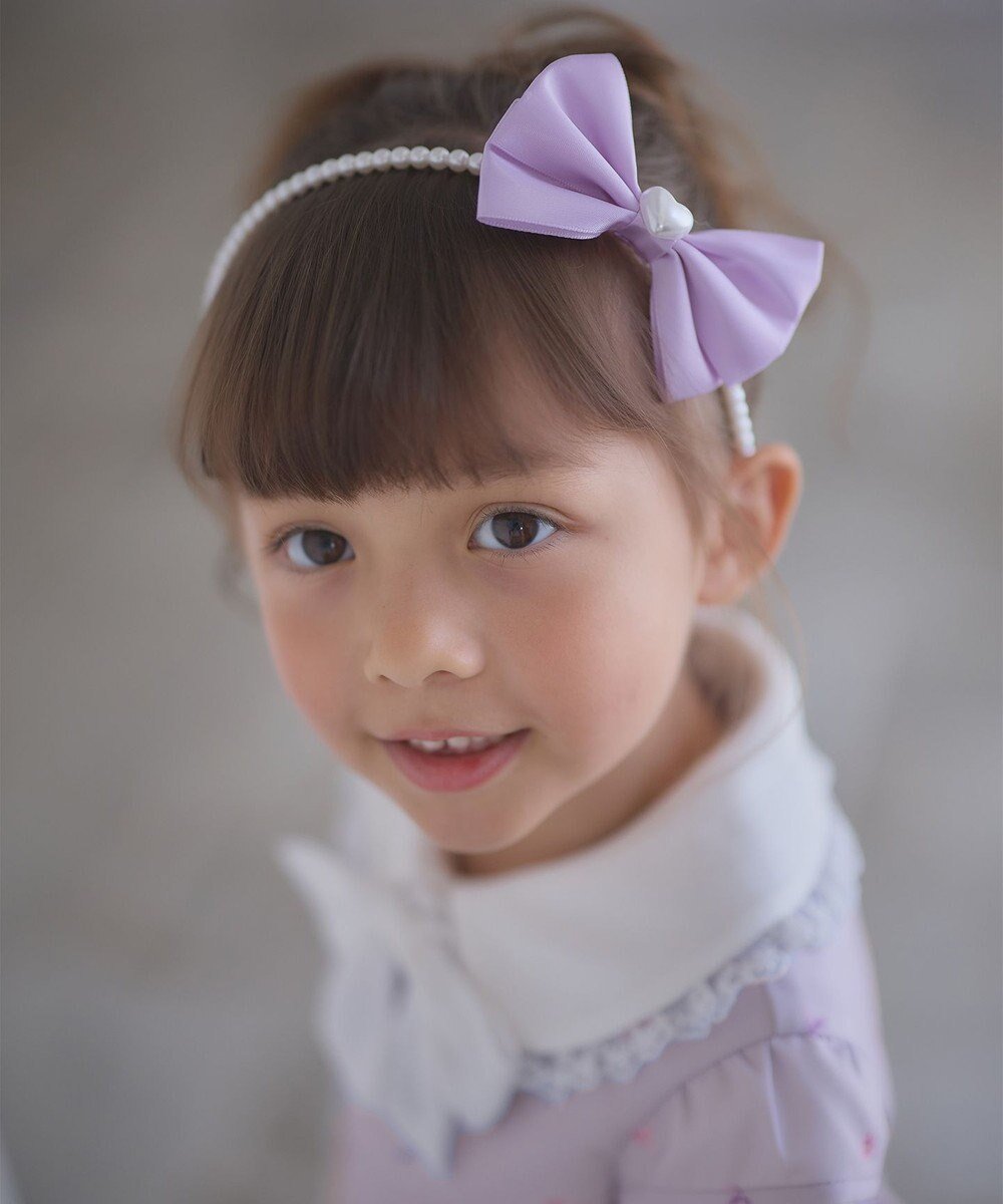 【エニィ/ANY / KIDS】のサテンリボン×パール キッズ カチューシャ インテリア・キッズ・メンズ・レディースファッション・服の通販 founy(ファニー) 　ファッション　Fashion　キッズファッション　Fashion for Kids　アクセサリー　Fashion Accessories　サテン　Satin, Glossy Fabric　パール　Pearl, Pearl Accent　リボン　Ribbon, Bow　エレガント 上品　Elegant　入学式　Entrance Ceremony　卒業式　Graduation Ceremony　結婚式　Wedding　ラベンダー|ID: prp329100004715534 ipo3291000000034069578