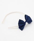 【エニィ/ANY / KIDS】のサテンリボン×パール キッズ カチューシャ ネイビー|ID: prp329100004715534 ipo3291000000034069579