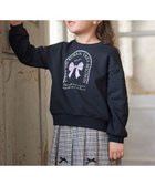 【エニィ/ANY / KIDS】の【WEB限定】7days 裏毛トレーナー ブラック×リボン|ID: prp329100004715542 ipo3291000000034069601