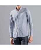 【ジョゼフ オム/JOSEPH HOMME / MEN】のトライジャガードストレッチ ウィングカラーシャツ ライトグレー系|ID: prp329100004715567 ipo3291000000034069674