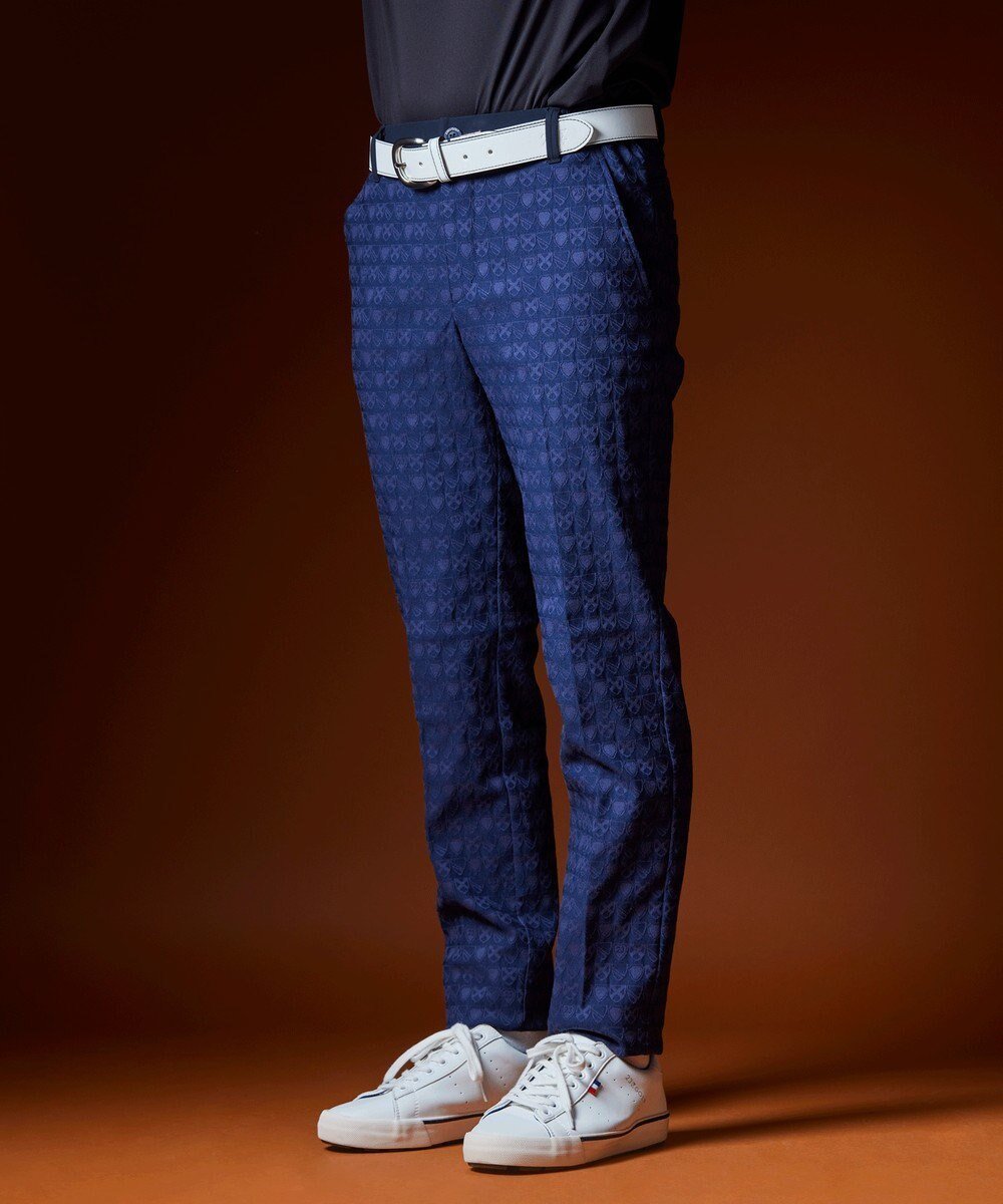 【23区 ゴルフ/23区GOLF / MEN】の【MEN】エンブレムジャガードパンツ インテリア・キッズ・メンズ・レディースファッション・服の通販 founy(ファニー) 　ファッション　Fashion　メンズファッション　Fashion for Men　ボトムス　Bottoms　シンプル　Simple, Minimal　ストレッチ　Stretch, Stretchy Fabric　モチーフ　Motif, Design Theme　無地　Plain, Solid Color　A/W・秋冬　Autumn/Winter　ネイビー系5|ID: prp329100004715570 ipo3291000000034069684