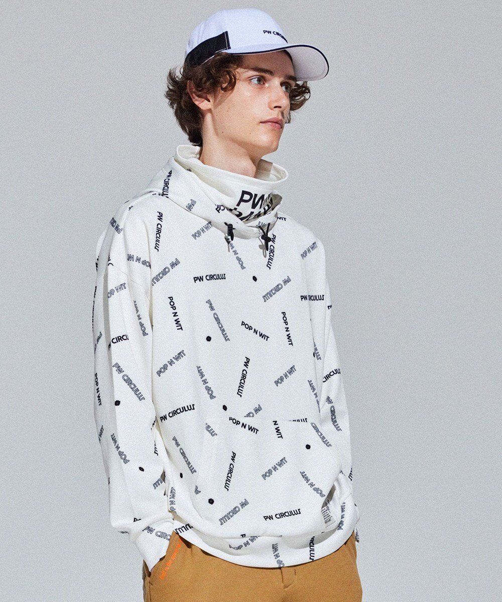 【ピーダブリュサーキュラス/PW CIRCULUS / MEN】の【 伸縮性あり 】【MEN】 LOGO ネックウォーマー付フーディ 人気、トレンドファッション・服の通販 founy(ファニー) 　ファッション　Fashion　メンズファッション　Fashion for Men　トップス・カットソー　Cut & Sew Tops　パーカー・フーディー / カジュアルコーデ　Hoodies & Parkas　グラフィック　Graphic, Graphic Design　ゴルフ　Golf　パーカー　Hoodie, Parka　人気　Popular, Best Seller　A/W・秋冬　Autumn/Winter　 other-1|ID: prp329100004715574 ipo3291000000034069693
