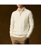 【ジョセフ アブード/JOSEPH ABBOUD / MEN】の【暖か/軽量】カシミヤブレンド ハーフジップ ニット ホワイト系|ID: prp329100004715580 ipo3291000000034069717