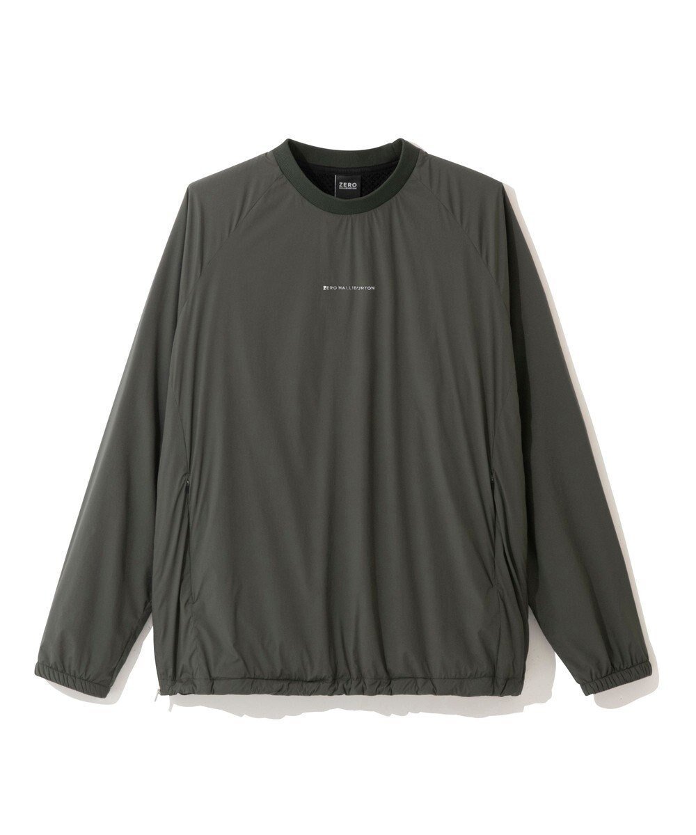 【ゼロハリバートン/ZERO HALLIBURTON / MEN】の【撥水・保温】 サーモフライ プルオーバー型ウィンドブレーカー ZHG-M5A2b 85109 インテリア・キッズ・メンズ・レディースファッション・服の通販 founy(ファニー) 　ファッション　Fashion　メンズファッション　Fashion for Men　トップス・カットソー　Cut & Sew Tops　軽量　Lightweight, Ultra Light　シンプル　Simple, Minimal　ストレッチ　Stretch, Stretchy Fabric　防寒　Cold Protection, Winter-Ready　ラウンド　Round, Round Neck　A/W・秋冬　Autumn/Winter　新作・新入荷　New Arrivals / New In　カーキ|ID: prp329100004715595 ipo3291000000034069779
