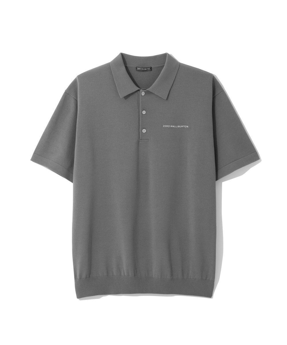 【ゼロハリバートン/ZERO HALLIBURTON / MEN】の半袖ニットポロシャツ ZHG-M5A4c 85115 インテリア・キッズ・メンズ・レディースファッション・服の通販 founy(ファニー) 　ファッション　Fashion　メンズファッション　Fashion for Men　トップス・カットソー　Cut & Sew Tops　ニット・セーター / 定番トップス　Knit Tops & Sweaters　メンズシャツ　Shirts　ポロシャツ / きれいめカジュアルスタイル　Polo Shirts　新作・新入荷　New Arrivals / New In　ゴルフ　Golf　ポロシャツ　Polo Shirt, Collared Tee　リラックス　Relax, Relaxed Fit　エレガント 上品　Elegant　半袖　Short Sleeve, Half Sleeve　洗える　Machine Washable　A/W・秋冬　Autumn/Winter　グレー|ID: prp329100004715603 ipo3291000000034069804