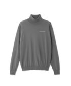 【ゼロハリバートン/ZERO HALLIBURTON / MEN】のタートルネックニット ワンラインロゴver. ZHG-M5A4e 85117 人気、トレンドファッション・服の通販 founy(ファニー) ファッション Fashion メンズファッション Fashion for Men トップス・カットソー Cut & Sew Tops ニット・セーター / 定番トップス Knit Tops & Sweaters ゴルフ Golf シンプル Simple, Minimal ジャケット Jacket, Outerwear ストレッチ Stretch, Stretchy Fabric セーター Sweater, Knitwear タートルネック Turtleneck, High Neck エレガント 上品 Elegant 洗える Machine Washable A/W・秋冬 Autumn/Winter thumbnail グレー|ID: prp329100004715605 ipo3291000000034242905