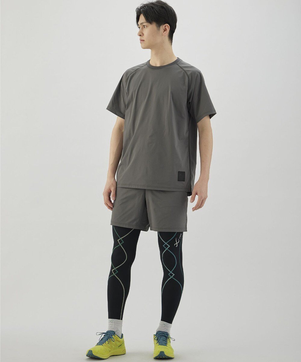 【シーダブリューエックス/CW-X】の【UNISEX】 CW-X ボトムス ハイゲージニットボトム 3分丈 UVカット率90%以上(本体) 吸汗速乾(本体) ユニセックス DHR375 /ワコール インテリア・キッズ・メンズ・レディースファッション・服の通販 founy(ファニー) 　ファッション　Fashion　レディースファッション　Fashion for Women　パンツ　Pants & Trousers　ユニセックス　Unisex, Genderless　ポケット　Pocket, Pocket Detail　グレー|ID: prp329100004715610 ipo3291000000035800110