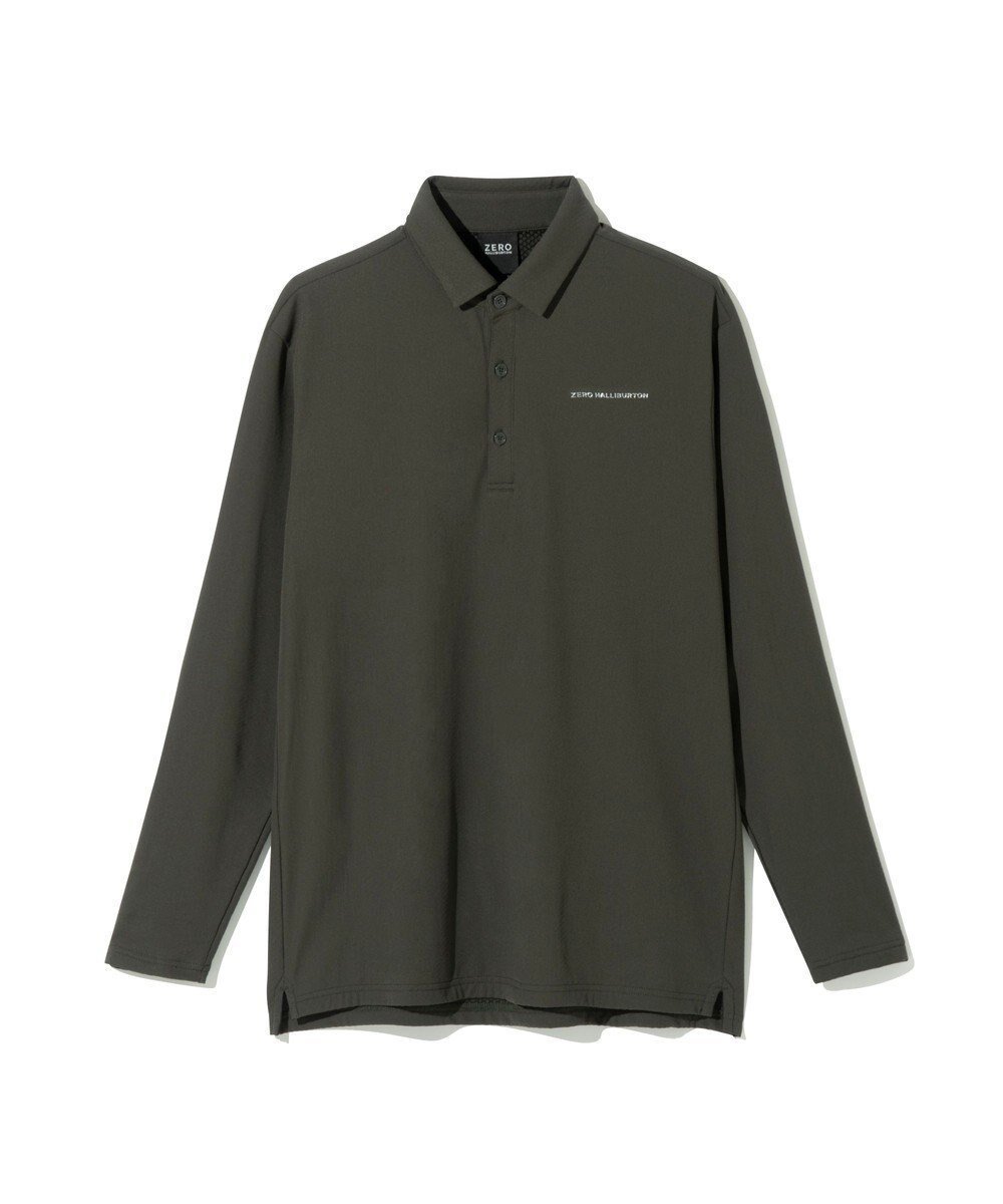 【ゼロハリバートン/ZERO HALLIBURTON / MEN】の【吸水速乾・保温】 Octa 長袖 ポロシャツ ZHG-M5A8a 85123 インテリア・キッズ・メンズ・レディースファッション・服の通販 founy(ファニー) 　ファッション　Fashion　メンズファッション　Fashion for Men　トップス・カットソー　Cut & Sew Tops　メンズシャツ　Shirts　ポロシャツ / きれいめカジュアルスタイル　Polo Shirts　新作・新入荷　New Arrivals / New In　コンパクト　Compact, Small Size　シンプル　Simple, Minimal　ポロシャツ　Polo Shirt, Collared Tee　ラグジュアリー　Luxury, Elegant　冬　Winter / This Winter　吸水　Absorbent, Quick-Dry　A/W・秋冬　Autumn/Winter　軽量　Lightweight, Ultra Light　長袖　Long Sleeve, Full Sleeve　カーキ|ID: prp329100004715614 ipo3291000000034069842