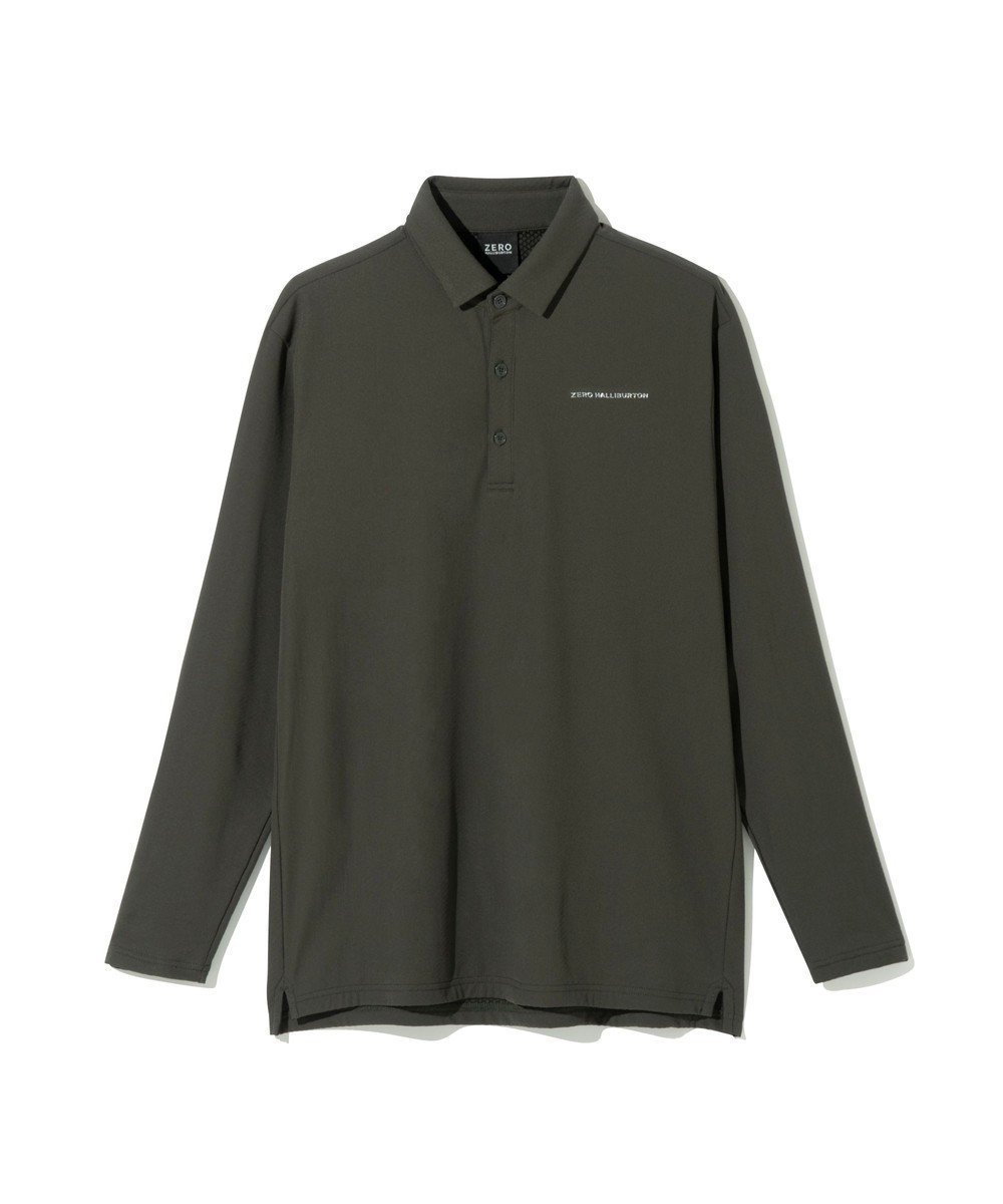 【ゼロハリバートン/ZERO HALLIBURTON / MEN】の【吸水速乾・保温】 Octa 長袖 ポロシャツ ZHG-M5A8a 85123 インテリア・キッズ・メンズ・レディースファッション・服の通販 founy(ファニー) ファッション Fashion メンズファッション Fashion for Men トップス・カットソー Cut & Sew Tops メンズシャツ Shirts ポロシャツ / きれいめカジュアルスタイル Polo Shirts コンパクト Compact, Small Size シンプル Simple, Minimal ポロシャツ Polo Shirt, Collared Tee ラグジュアリー Luxury, Elegant 冬 Winter / This Winter 吸水 Absorbent, Quick-Dry A/W・秋冬 Autumn/Winter 軽量 Lightweight, Ultra Light 長袖 Long Sleeve, Full Sleeve カーキ|ID: prp329100004715614 ipo3291000000034220725