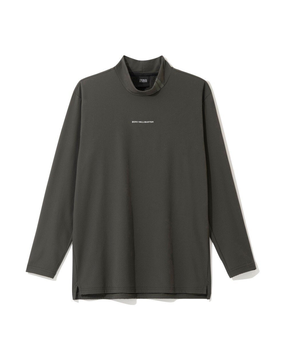 【ゼロハリバートン/ZERO HALLIBURTON / MEN】の【吸水速乾・保温】 Octa モックネックトップス ZHG-M5A8b 85124 インテリア・キッズ・メンズ・レディースファッション・服の通販 founy(ファニー) 　ファッション　Fashion　メンズファッション　Fashion for Men　トップス・カットソー　Cut & Sew Tops　メンズシャツ　Shirts　カットソー　Cut and Sewn Top　コンパクト　Compact, Small Size　吸水　Absorbent, Quick-Dry　軽量　Lightweight, Ultra Light　シンプル　Simple, Minimal　長袖　Long Sleeve, Full Sleeve　プリント　Print, Printed Pattern　ラグジュアリー　Luxury, Elegant　A/W・秋冬　Autumn/Winter　新作・新入荷　New Arrivals / New In　エレガント 上品　Elegant　カーキ|ID: prp329100004715615 ipo3291000000034069846