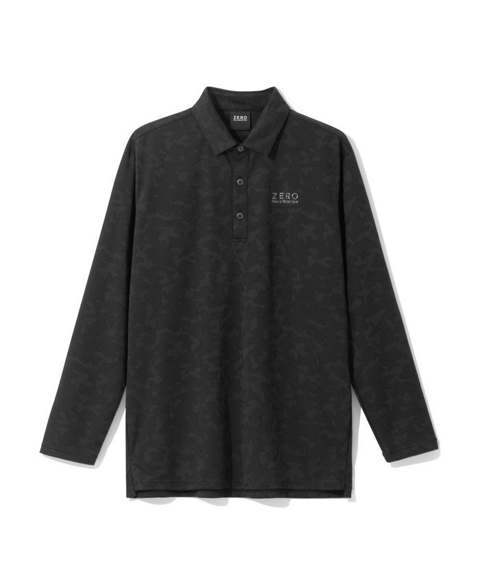 【ゼロハリバートン/ZERO HALLIBURTON / MEN】の【吸水速乾・UVカット】 カモフラージュ柄 ジャガード 長袖ポロシャツ ZHG-M5A9a 85126 インテリア・キッズ・メンズ・レディースファッション・服の通販 founy(ファニー) https://founy.com/ ファッション Fashion メンズファッション Fashion for Men トップス・カットソー Cut & Sew Tops メンズシャツ Shirts ポロシャツ / きれいめカジュアルスタイル Polo Shirts 新作・新入荷 New Arrivals / New In コンパクト Compact, Small Size ジャカード／ジャガード Jacquard, Woven Pattern プリント Print, Printed Pattern ベスト Vest, Waistcoat ポロシャツ Polo Shirt, Collared Tee エレガント 上品 Elegant 吸水 Absorbent, Quick-Dry A/W・秋冬 Autumn/Winter 長袖 Long Sleeve, Full Sleeve |ID: prp329100004715617 ipo3291000000034069851